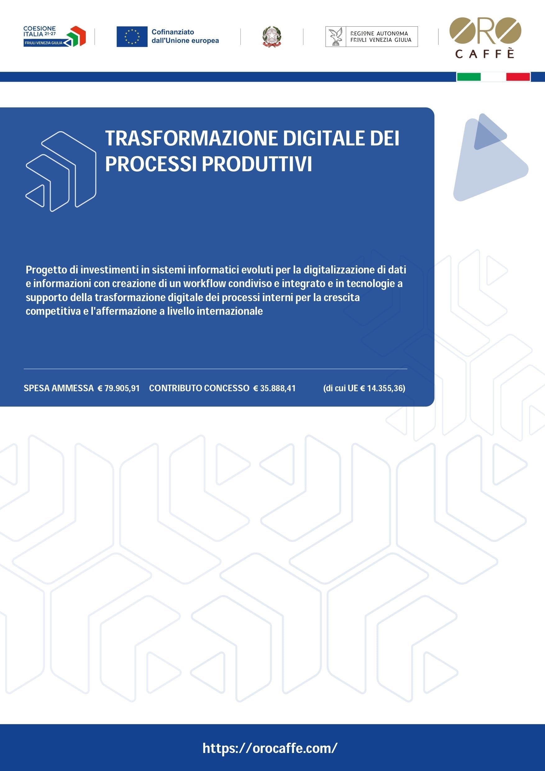 TRASFORMAZIONE DIGITALE DEI PROCESSI PRODUTTIVI