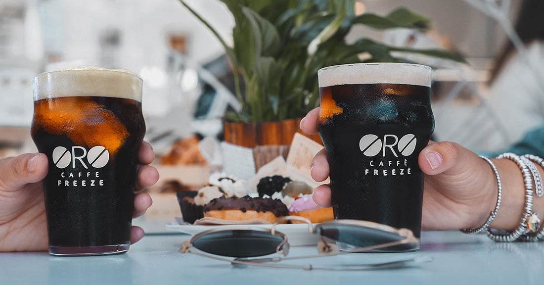 Oro Caffè Freeze: Caffè freddo estratto a freddo. Cold Brew 100% Arabica
