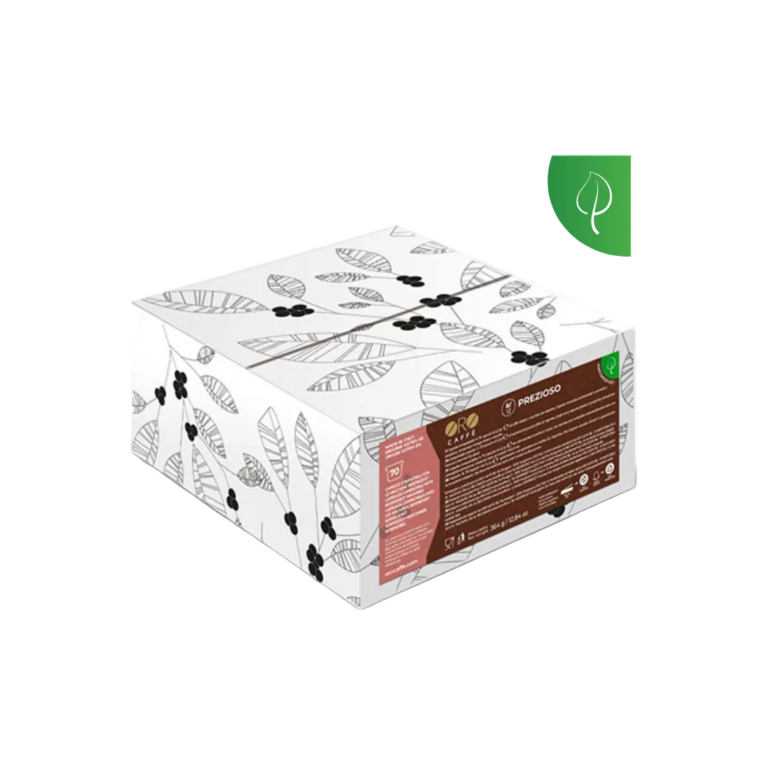 PREZIOSO COFFEE | 10 COMPOSTABLE NESPRESSO COMPATIBLE CAPSULES