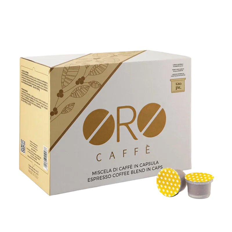 100% ARABICA COFFEE BOX | 120 ORO CAFFÈ CAPSULES