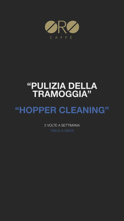 Pulizia macinadosatore | Tramoggia | Tutorial | Oro Caffè