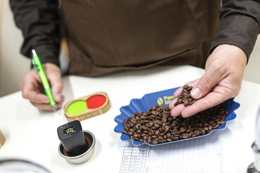 Controllo qualità dei grani di caffè | Oro caffè