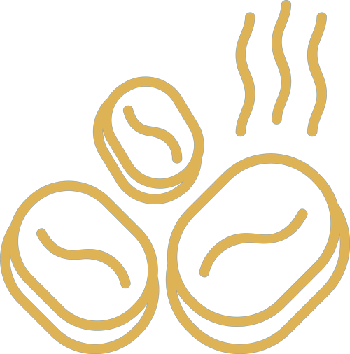 Icona grani di Caffè tostati | Oro caffè