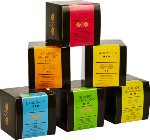 Composizione con i tè e le Tisane Bio | Oro Caffè